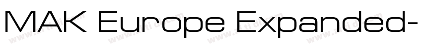 MAK Europe Expanded字体转换
